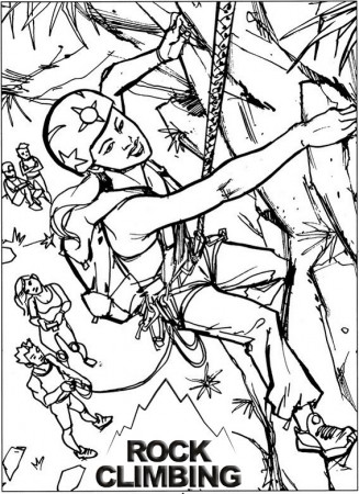 Pin on Rock Climbing Coloring Pages