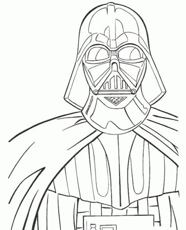 Print Darth Vader coloring page