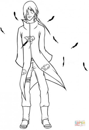 Itachi Uchiha coloring page | Free Printable Coloring Pages