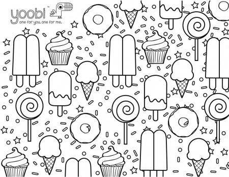Sweet Treats Coloring Pages at GetDrawings | Free download