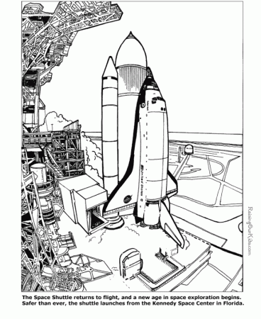 Space Shuttle coloring pages, sheets and printables 001 | Space coloring  pages, Coloring pages for kids, Coloring pages