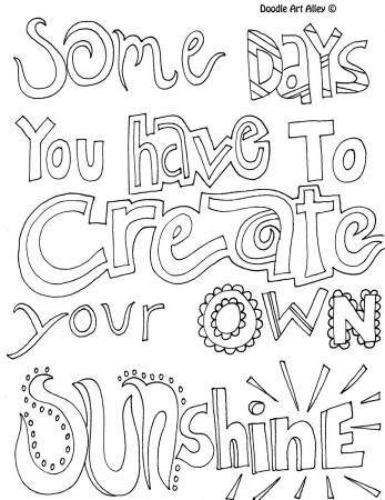 Inspirational quotes for work coloring pages All quotes coloring pages  great quotes doodle page great to use | Dogtrainingobedienceschool.com