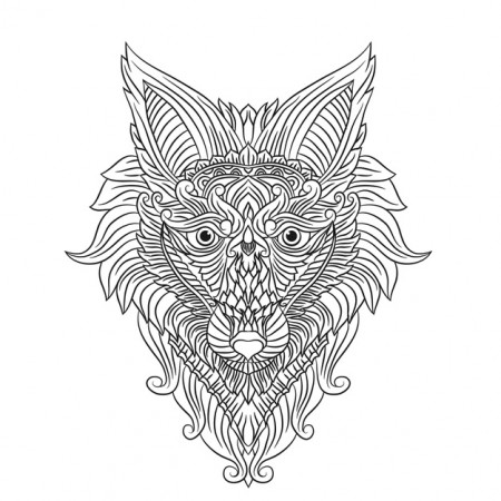 Premium Vector | Coloring pages cute beautiful wolves stands and howling  coloring book
