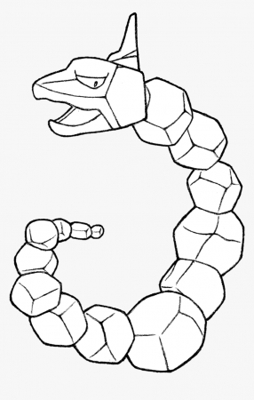Pokemon Onix Coloring Pages Pokemon Coloriage Steelix - Drawing Of Onix  Pokemon, HD Png Download , Transparent Png Image - PNGitem