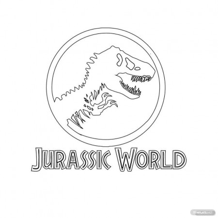 Jurassic World Dinosaur Coloring Page - EPS, Illustrator, JPG, PNG, SVG |  Template.net