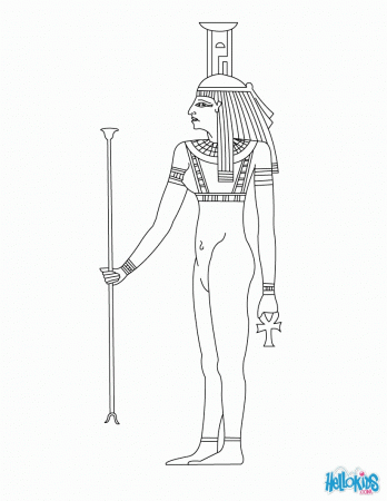 GODS AND GODDESSES of Ancient Egypt coloring pages - GODDESS ...