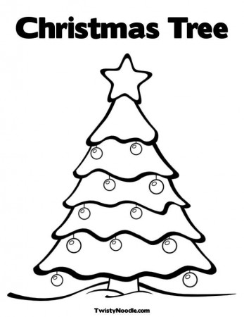 Christmas Tree Coloring Page, christmas tree] Colouring Pages ...