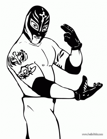 WRESTLING coloring pages - Big show