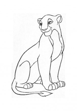 Lion King Base Lioness Coloring Page (Page 1) - Line.17QQ.com