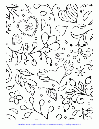 65 Coloring Pages Of Hearts And Flowers Photo Ideas – azspring