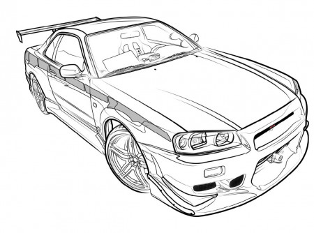 Nissan Skyline coloring pages