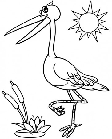 Stork coloring page sheet ...topcoloringpages.net