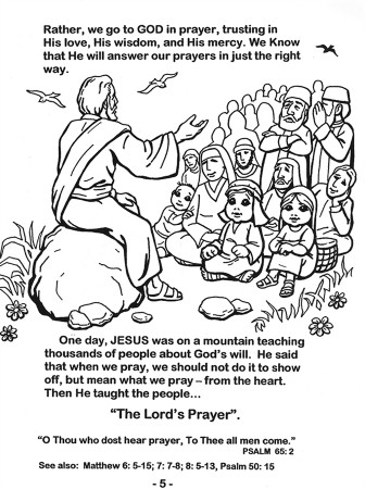 The Lord's Prayer Coloring Book by Scott Blazek Children learn the  petitions of the Lords Prayer through coloring activities.