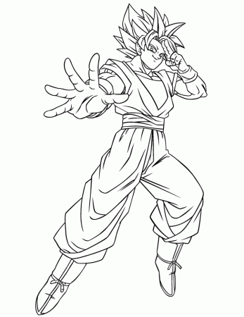 Goku Black Coloring Pages