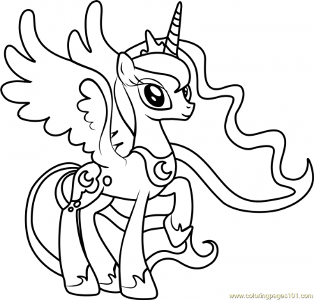 Princess Luna Coloring Page - Free My Little Pony - Friendship Is ...