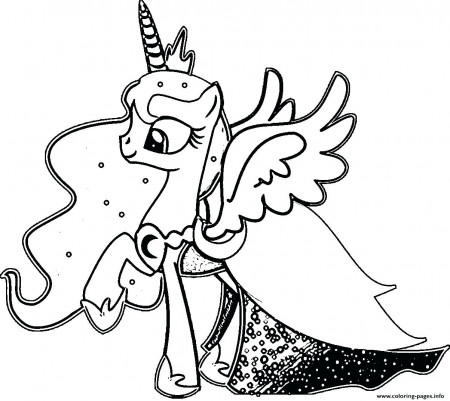 Luna My Little Pony Coloring Pages