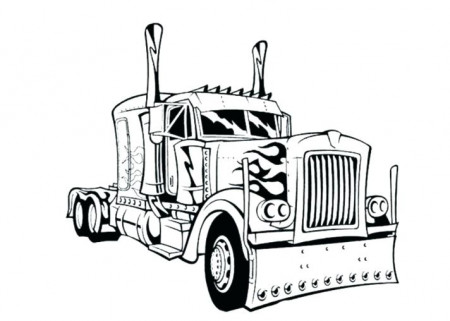 Truck Coloring Pages For Kids Free Printable Worksheets Semi – Runjmc