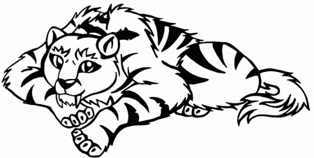 Free Sleeping Baby Tiger Coloring Pages - VoteForVerde.com