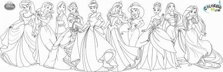 All Disney Princess - Coloring Pages for Kids and for Adults
