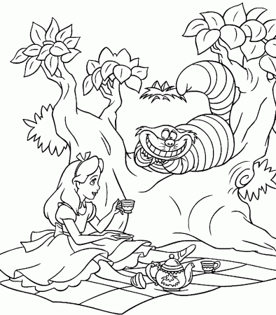 Alice In Wonderland Coloring Pages Free Printables - Coloring ...