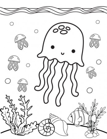 Under the Sea Coloring Pages Sea Life Coloring Ocean | Etsy