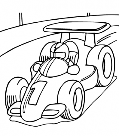 Formula One Race Car Coloring Pages - Racing Car Coloring Pages - Coloring  Pages For Kids And Adults
