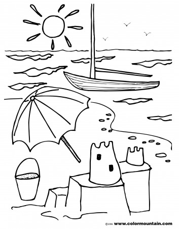 Drawing Summer season #165442 (Nature) – Printable coloring pages