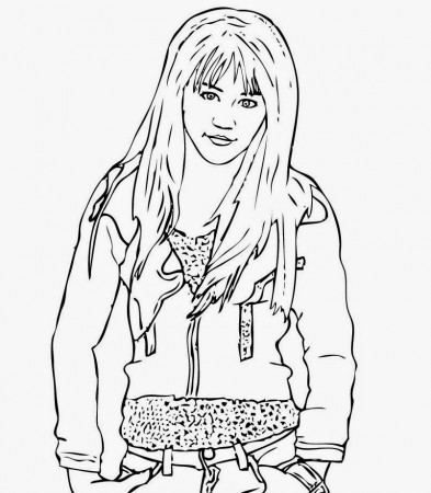 The Holiday Site: Coloring Pages of Miley Cyrus Free and Downloadable