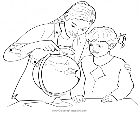 Cute Happy Teachers Day Coloring Page for Kids - Free Teachers' Day  Printable Coloring Pages Online for Kids - ColoringPages101.com | Coloring  Pages for Kids