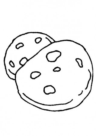 Coloring Pages | Printable Chocolate Chip Cookie Coloring Page