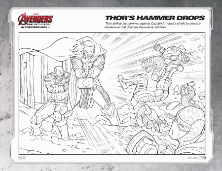 Avengers: Age of Ultron Coloring Sheets 11