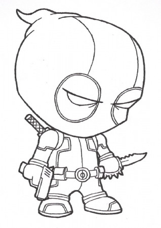 Deadpool Coloring Pages Online - Coloring Page