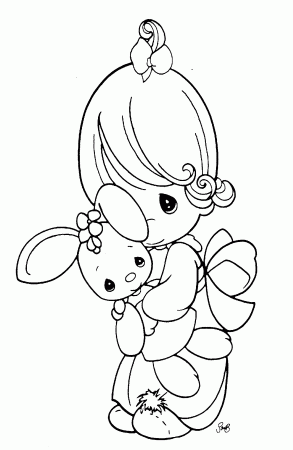 Printable Precious Moments - Coloring Pages for Kids and for Adults