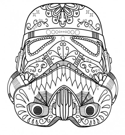 Sugar Skull Coloring Page - Coloring Pages for Kids and for Adults