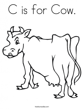 Cow Coloring Pages - Twisty Noodle