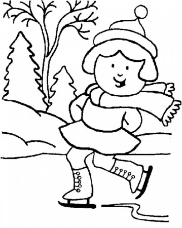 Winter Sports Coloring Pages Free Printable Coloring Sheets Winter ...