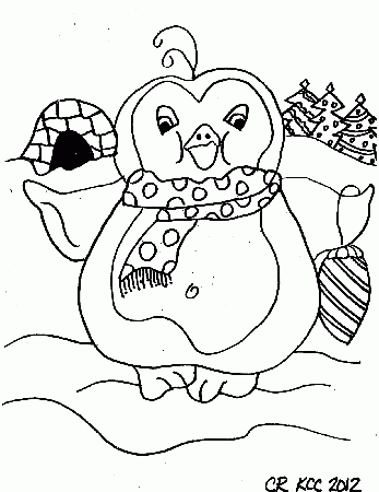 Kids Creative Chaos: Cute Penguin Printable Coloring Page for Kids