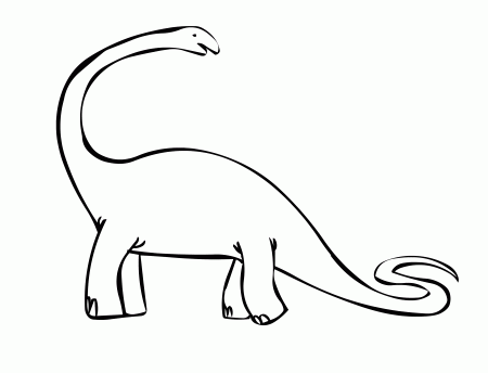Dinosaurs With Long Neck Coloring Pages For Kids #b5l : Printable ...