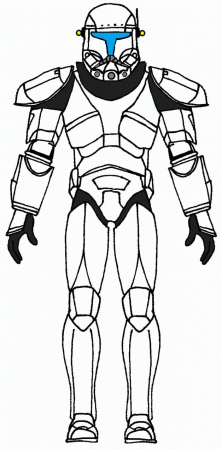 Clone Trooper Printable Coloring Pages - High Quality Coloring Pages