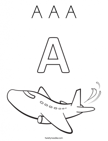 Coloring Pages Letter A