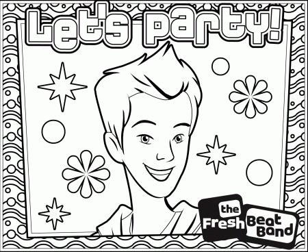 Fresh Beat Band Coloring Page - Coloring Home