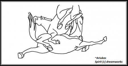 Base Of The Spirit Stallion Cimarron Coloring Pages Sketch ...