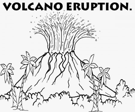 Related Volcano Coloring Pages item-12907, Volcano Coloring Pages ...