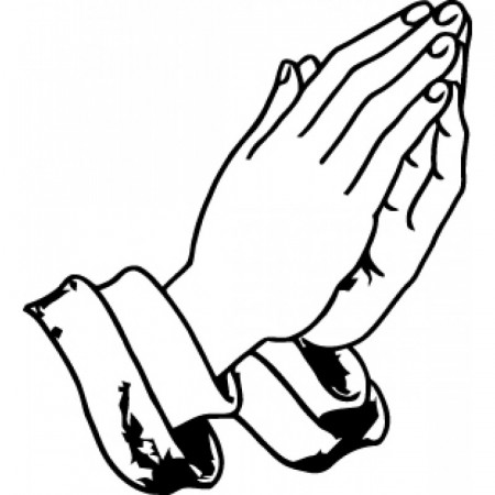 Printable Praying Hands Coloring Page