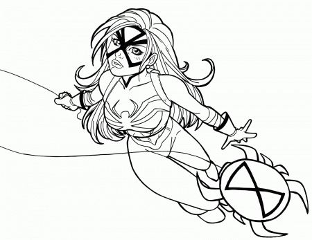 Women Of Marvel Coloring Pages - Marvel Spider-Woman - Clip ...