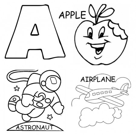 images of the letter a | Cool ABC Coloring Sheets | Letter a ...