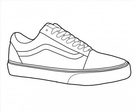 vans shoes drawing