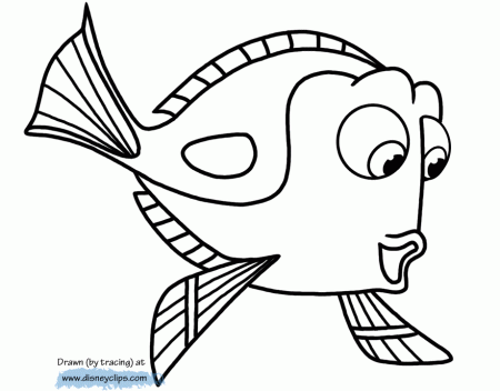 Finding Dory Printable Coloring Pages | Disney Coloring Book
