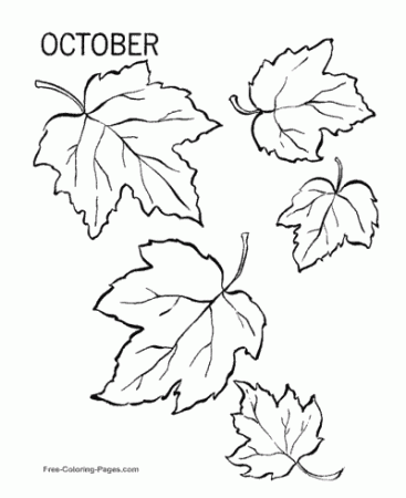 Autumn or Fall Coloring Pages, Sheets and Pictures