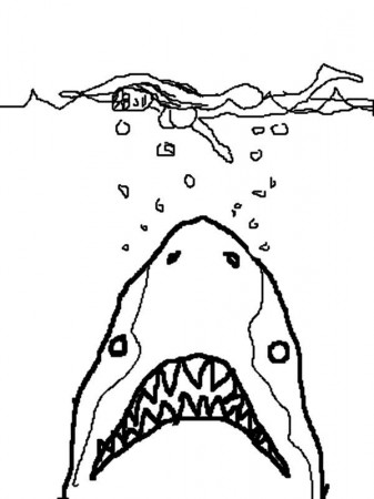 jaws famous picture coloring pages | Coloring pages, Colouring pages,  Famous pictures
